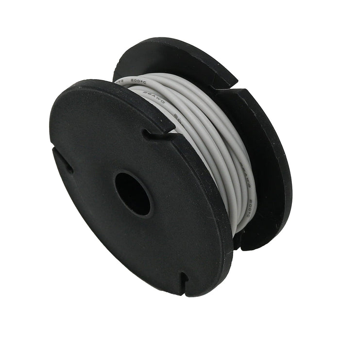 Silicone Cover Stranded-Core Wire - 25ft 26AWG - Gray by The Pi Hut - The Pi Hut