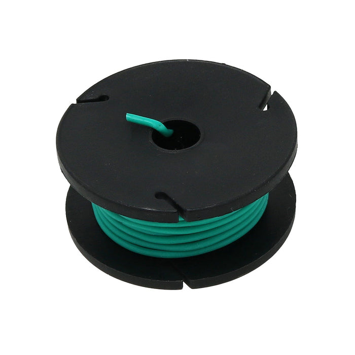 Silicone Cover Stranded-Core Wire - 25ft 26AWG - Green by The Pi Hut - The Pi Hut