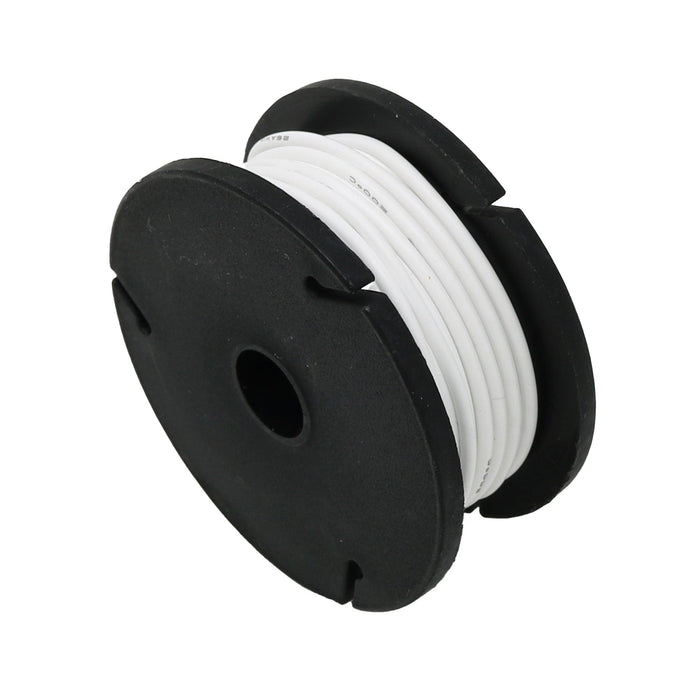 Silicone Cover Stranded-Core Wire - 25ft 26AWG - White by The Pi Hut - The Pi Hut