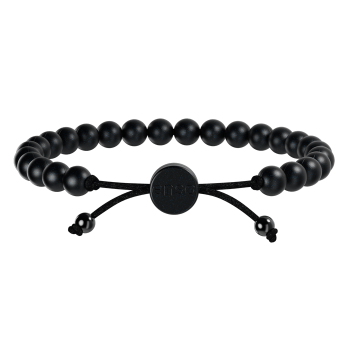 6mm Beaded Bracelet - Black Pearl