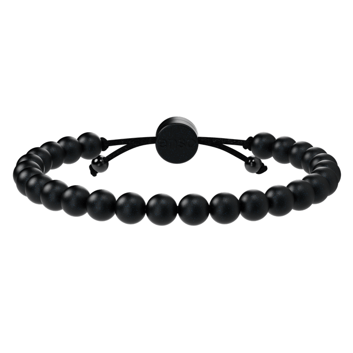 6mm Beaded Bracelet - Black Pearl