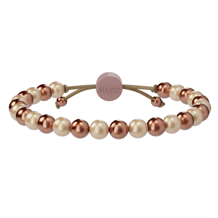 6mm Beaded Bracelet - Golden Duo