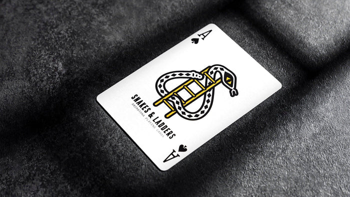 Snakes and Ladders Playing Cards Playing Cards by Mechanic Industries