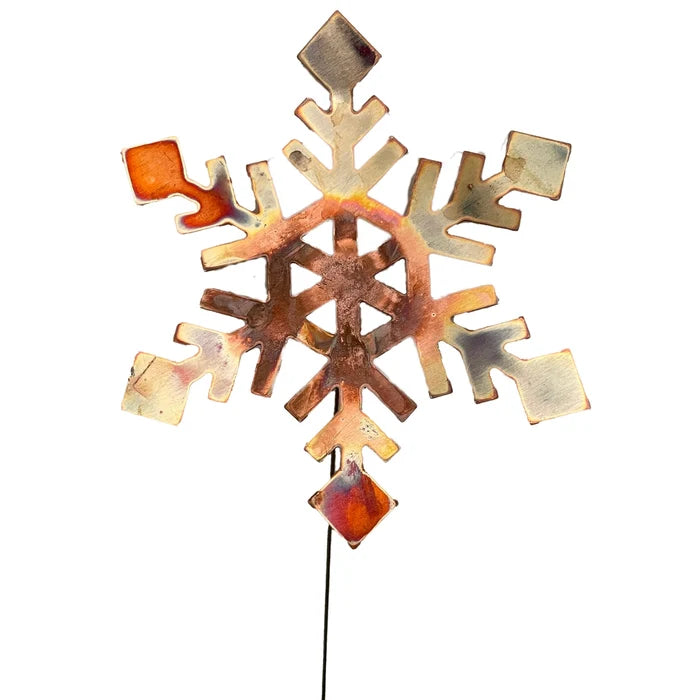 Snowflake Copper Pot Stake