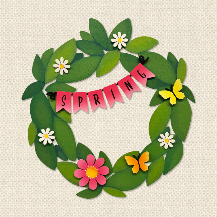 Spring Wreath Kit Magnets S/4