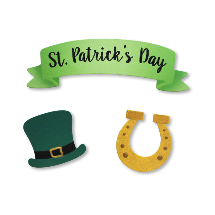 St. Patrick's Day Banner Magnets S/3