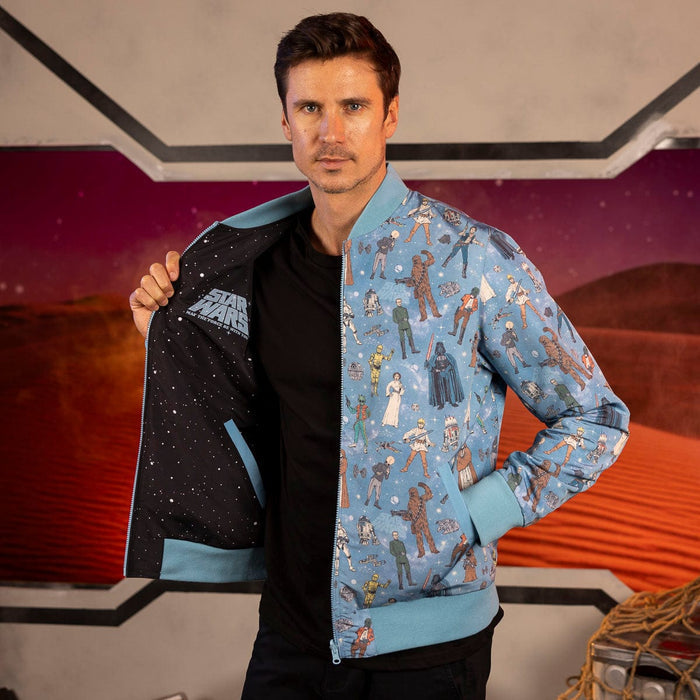 RSVLTS RSVLTS® Star Wars™ “Retro ‘77” – Reversible Bomber Jacket Star Wars™ “Retro ‘77” – Reversible Bomber Jacket