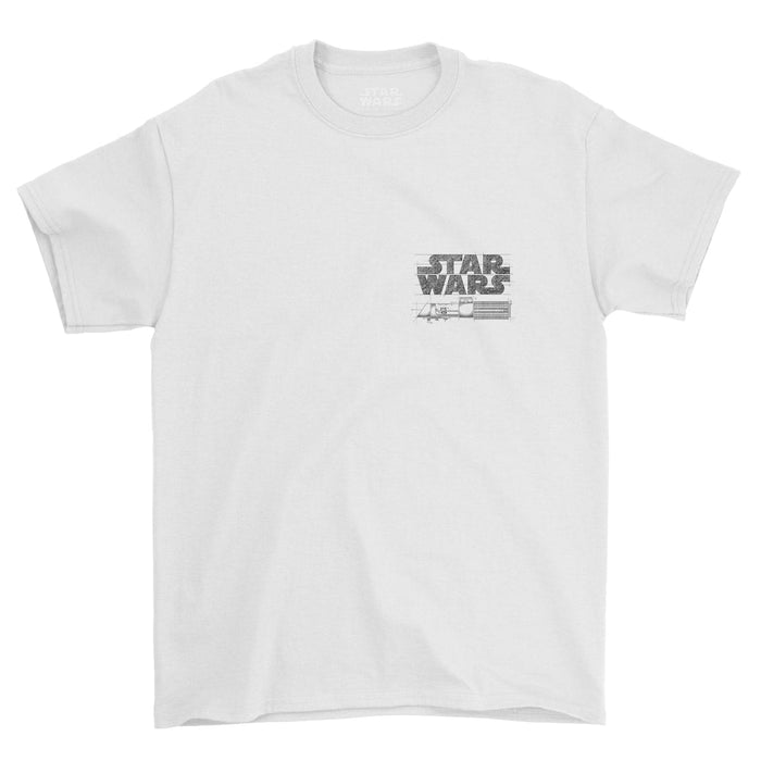 RSVLTS XS Star Wars Crewneck T-shirt Star Wars™ "Saber Schematics" – Crewneck Tee Star Wars™ "Saber Schematics" – Crewneck Tee