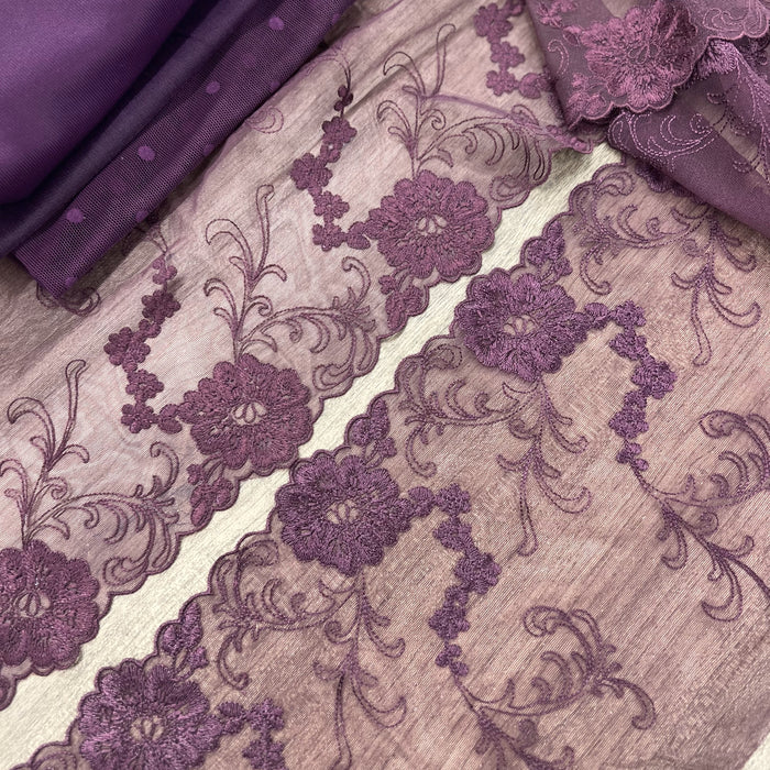 Stretch Lace - Brandywine - 8"