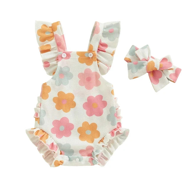 Pink Flowers / 0-3 months