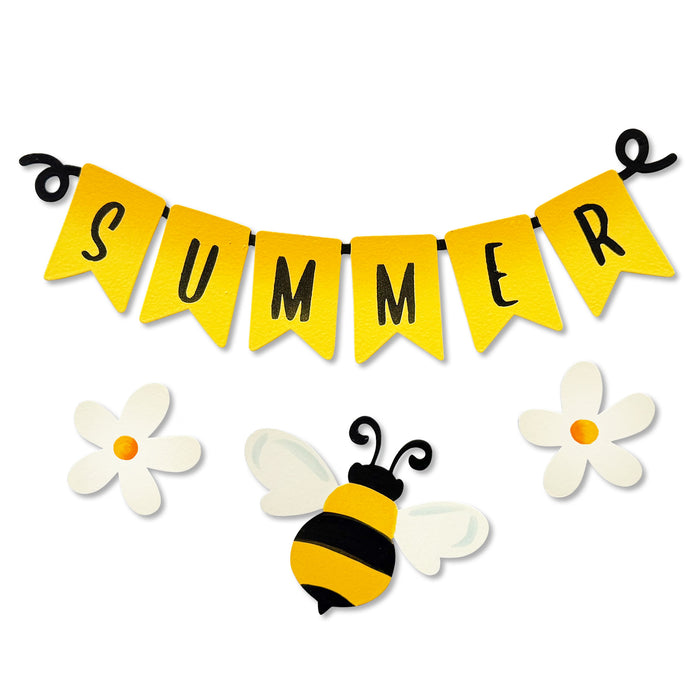 Summer Wreath Kit Magnets S/4