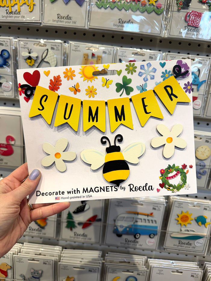 Summer Wreath Kit Magnets S/4