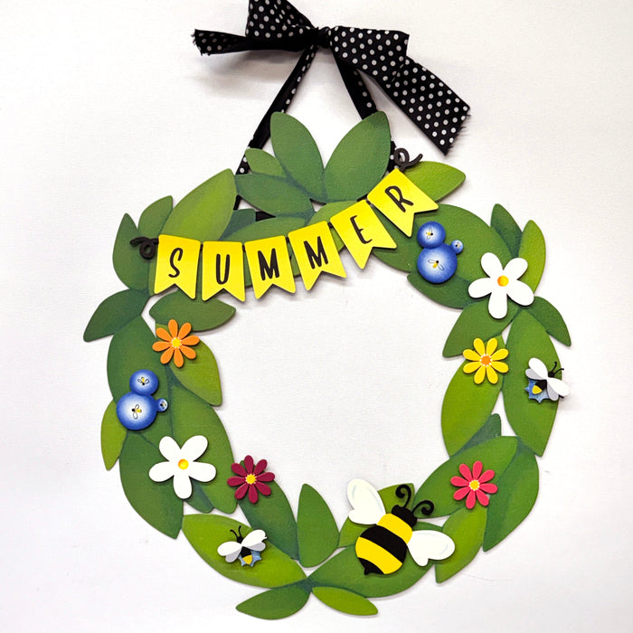 Summer Wreath Kit Magnets S/4