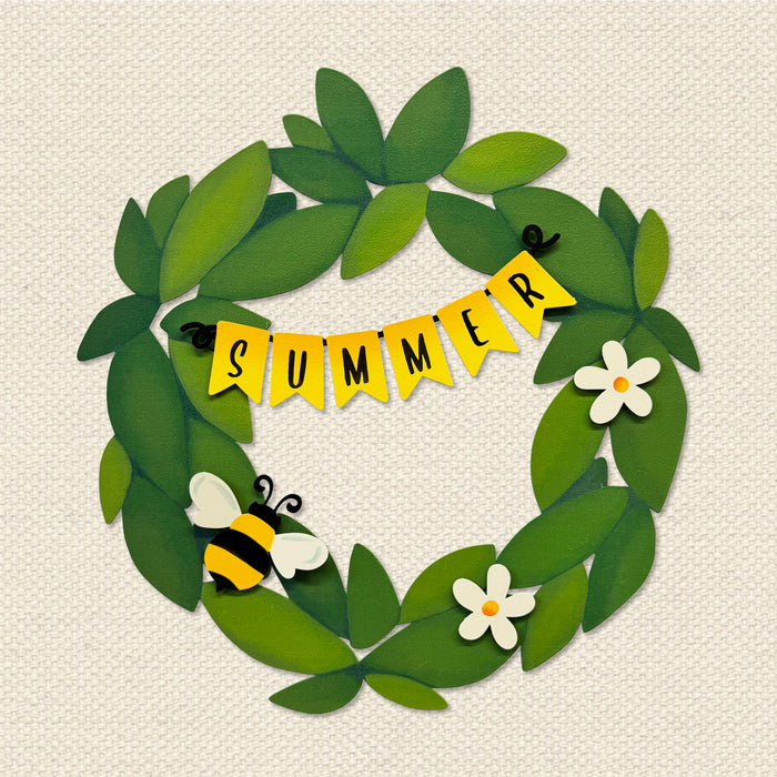 Summer Wreath Kit Magnets S/4