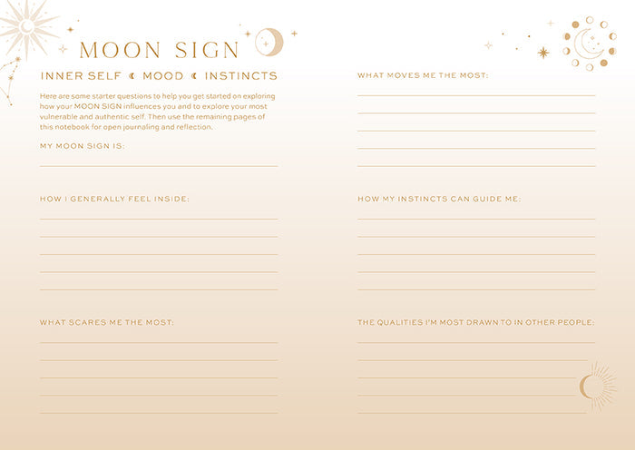 Sun Moon Rising Astrology Notebook Set