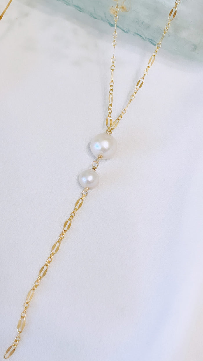Sway lariat - Freshwater pearl
