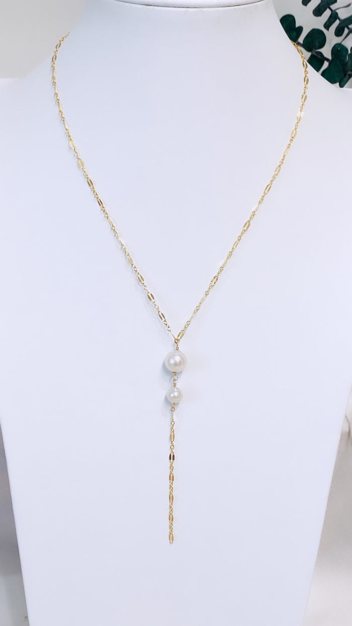 Sway lariat - Freshwater pearl