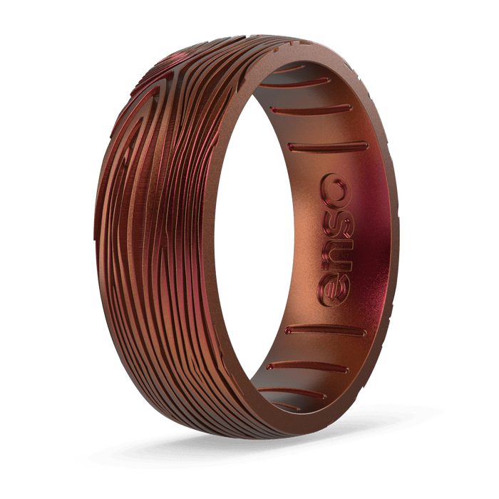 Etched Natural Forces Silicone Ring - Tapestry of Time