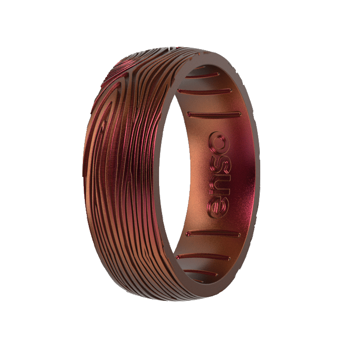 Etched Natural Forces Silicone Ring - Tapestry of Time