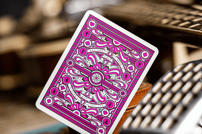 The Beatles Playing Cards - Pink Playing Cards by Theory11