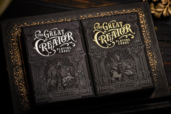 The Great Creator - Silver Collector's Edition Playing Cards by Riffle Shuffle Playing Card Company