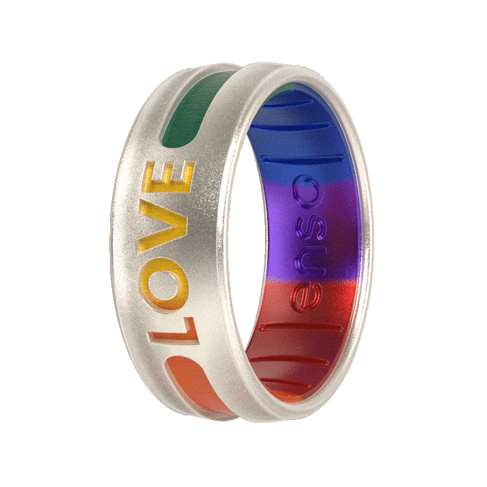 Etched Silicone Ring - The Love Ring - Unicorn