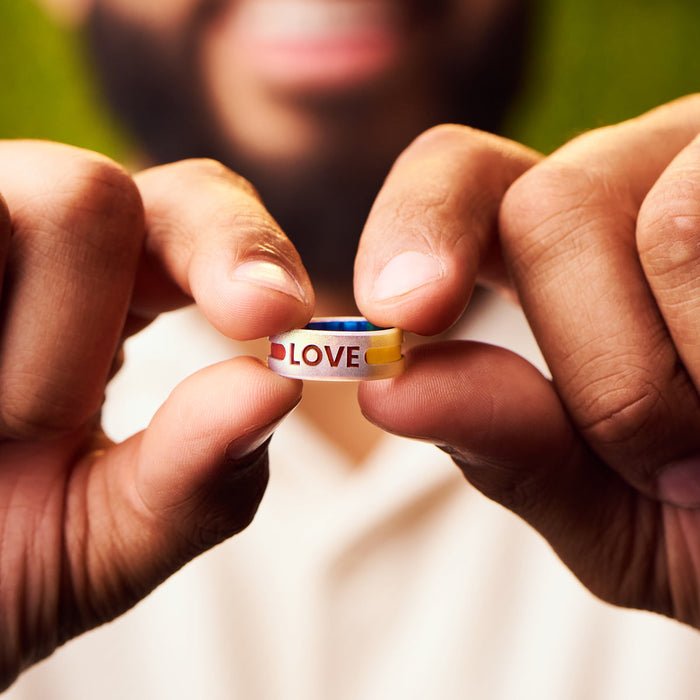 Etched Silicone Ring - The Love Ring - Unicorn