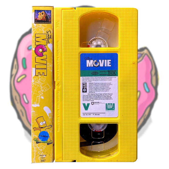 THE SIMPSONS MOVIE VHS