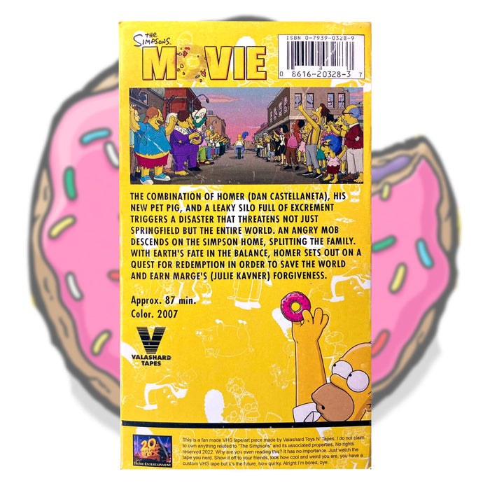 THE SIMPSONS MOVIE VHS