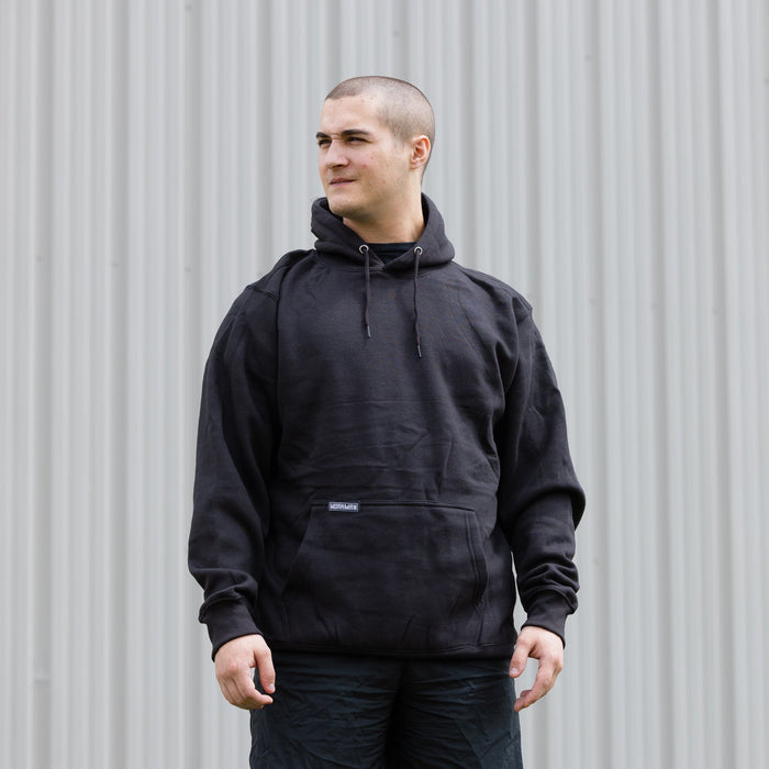 Hoodie front view #black_