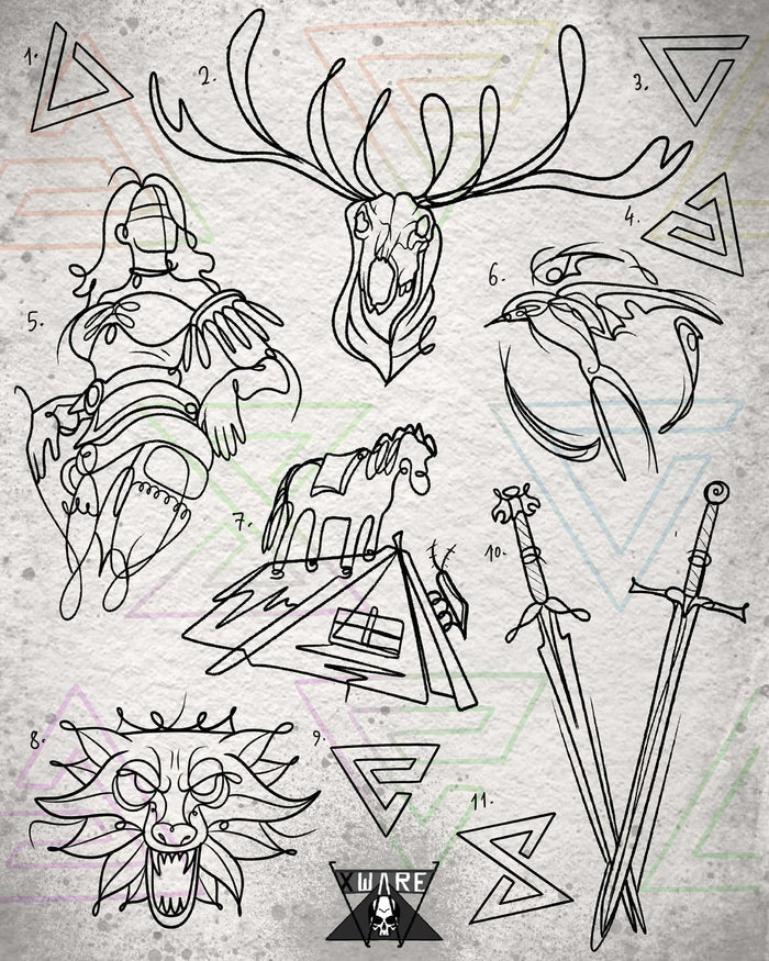 The Witcher inspired designs by Emily (2025)