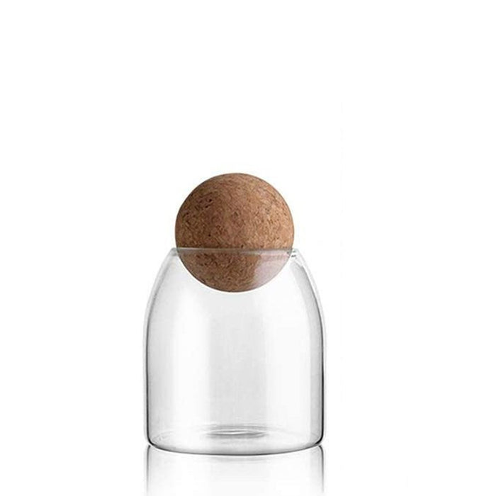 Turin Glass 500ml Cork Storage Container - Small