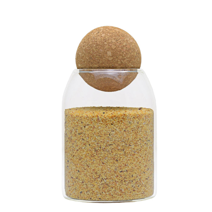 Turin Glass 800ml Cork Storage Container - Medium