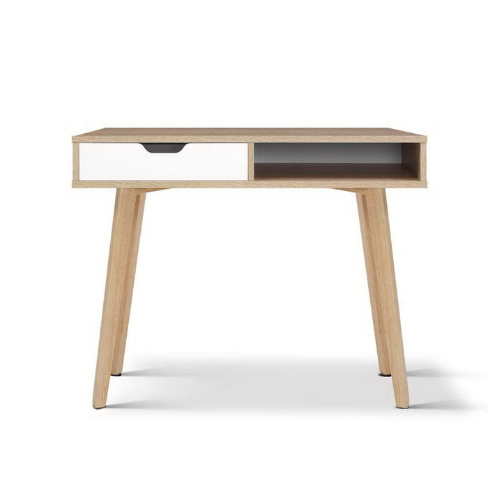 Two Drawer Wood Computer Desk-Home Living Store-