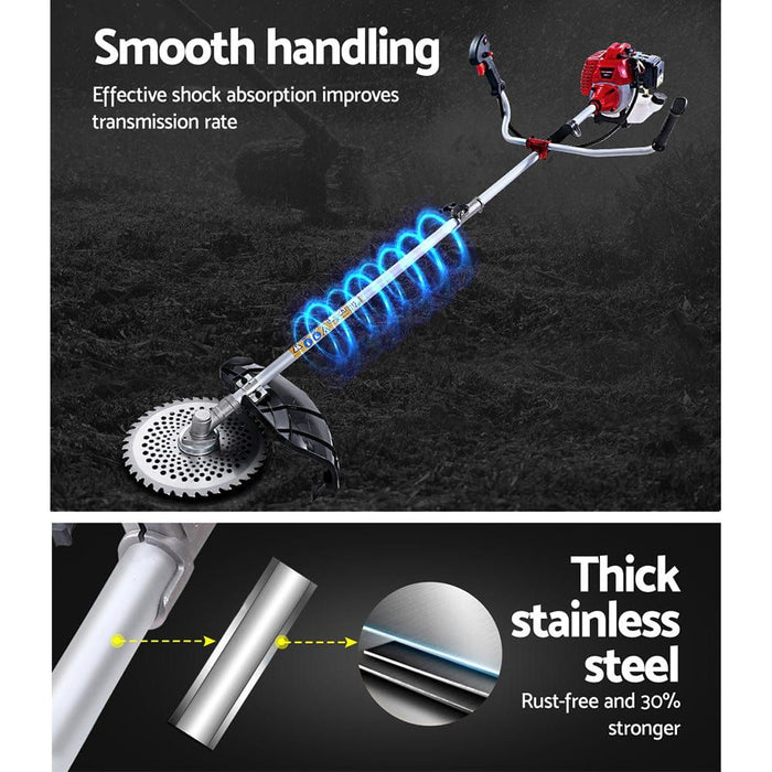 Two Stroke Pole Chainsaw Petrol Hedge Trimmer Tree Pruner 7 In 1