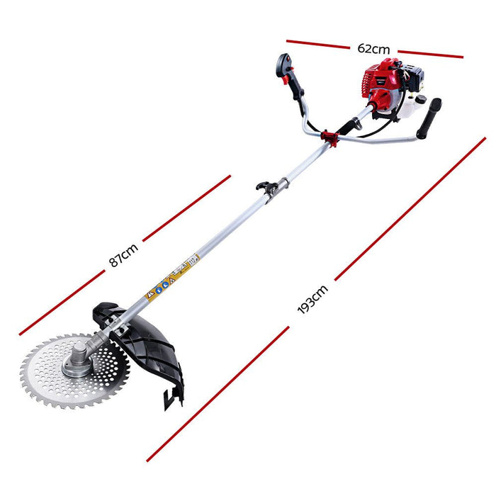 Two Stroke Pole Chainsaw Petrol Hedge Trimmer Tree Pruner 7 In 1