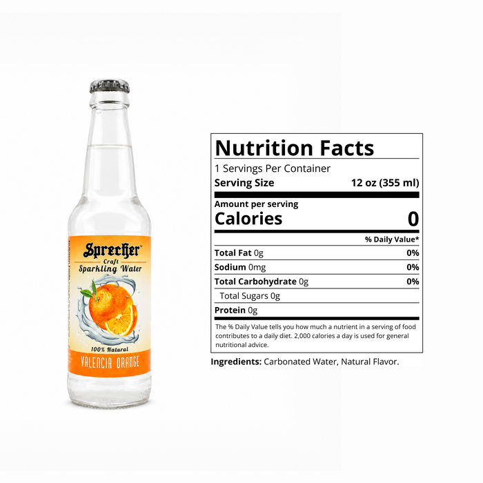 Valencia Orange Sparkling Water