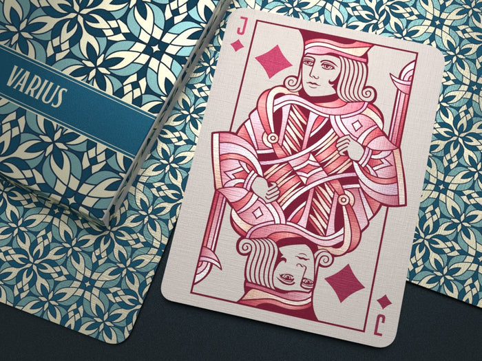 Varius Playing Cards - Limited Edition Teal Playing Cards by Montenzi Playing Cards