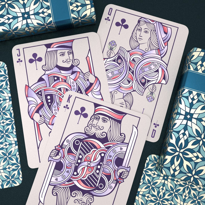 Varius Playing Cards - Limited Edition Teal Playing Cards by Montenzi Playing Cards