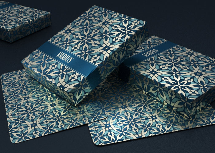 Varius Playing Cards - Limited Edition Teal Playing Cards by Montenzi Playing Cards