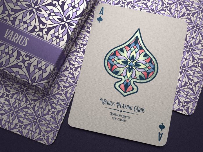 Varius Playing Cards - Purple Playing Cards by Montenzi Playing Cards