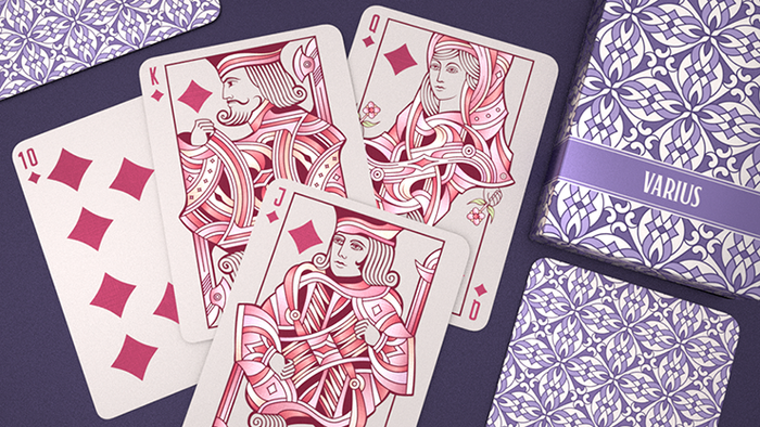 Varius Playing Cards - Purple Playing Cards by Montenzi Playing Cards