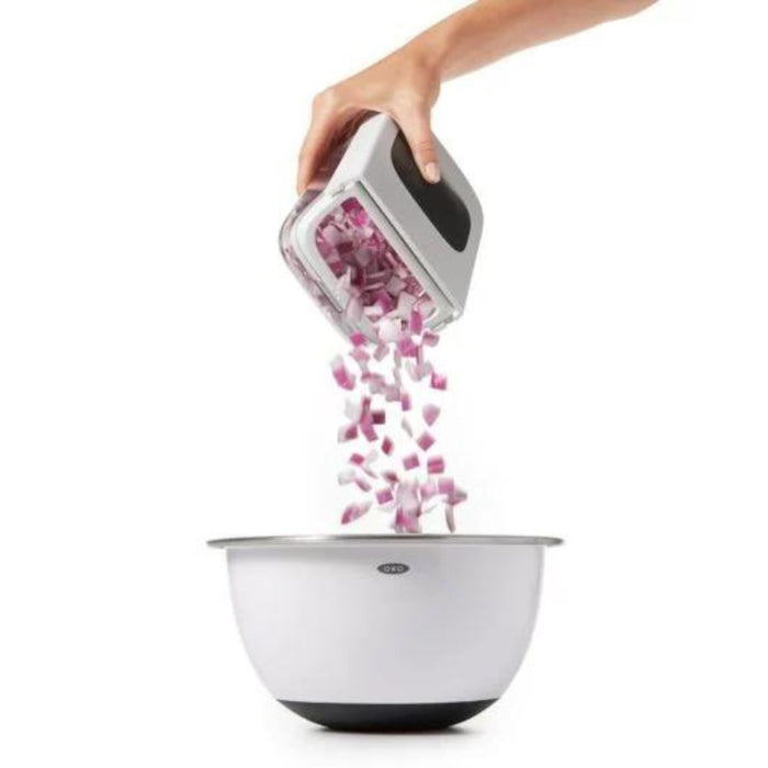 pour spout in use