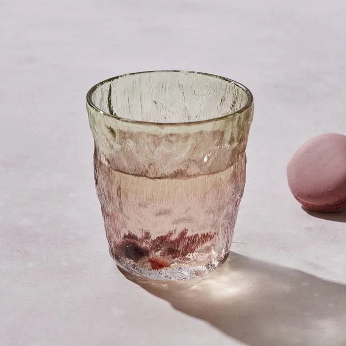 Verre à eau Karaca Glacier, 287 ml, rouge vert