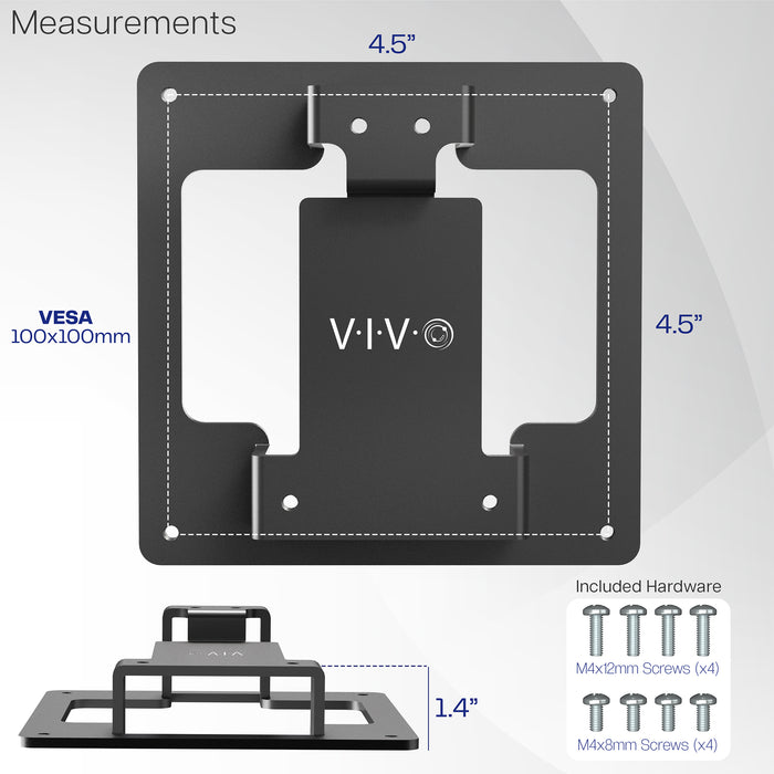 A black VESA adapter designed for a Samsung OLED G9 monitor.
