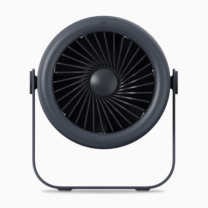 Vortex Pro Max rechargeable desk fan, circular grille and dark gray frame