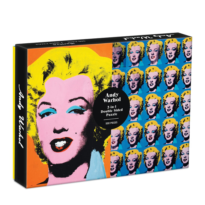 Warhol Marilyn 500 Piece Double Sided Puzzle Double Sided 500 Piece Puzzle Andy Warhol Collection