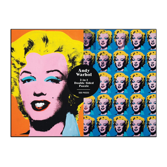 Warhol Marilyn 500 Piece Double Sided Puzzle Double Sided 500 Piece Puzzle Andy Warhol Collection