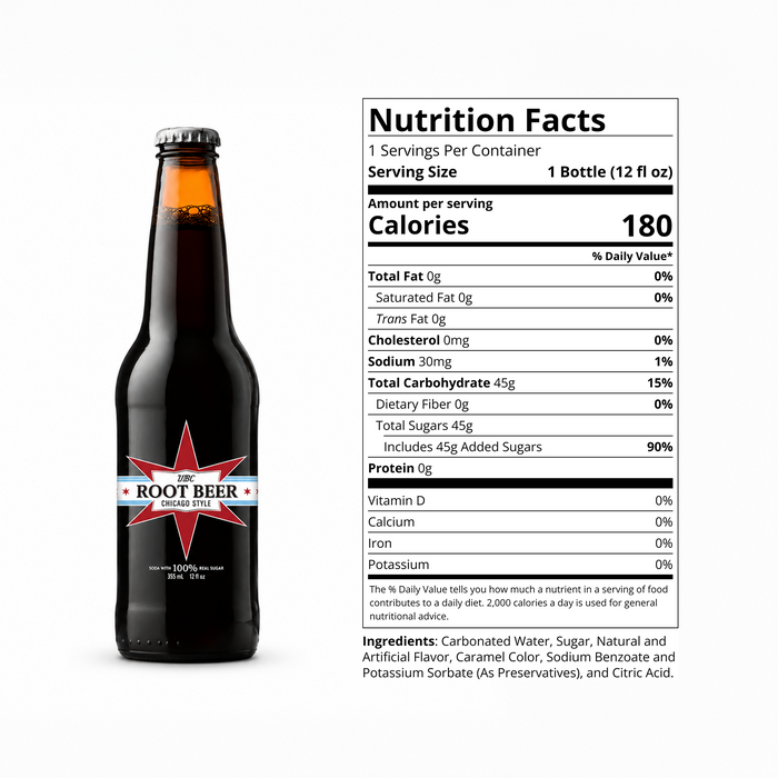 WBC Chicago-Style Root Beer Soda
