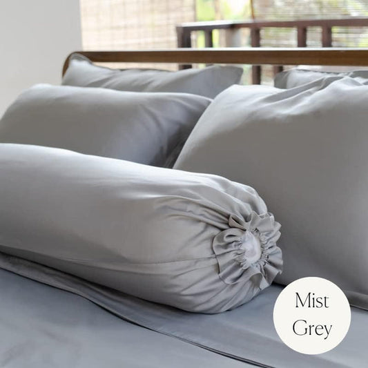 Weavve Home Lyocell Fitted Sheet Set King Size Mist Grey